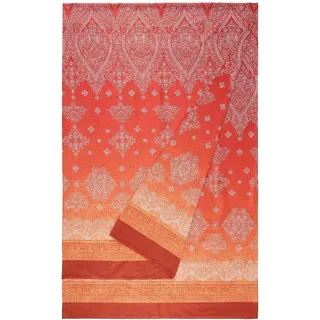 BASSETTI Kerala Foulard aus 100% Baumwolle in der Farbe ORANGE O1, Maße: 270x270 cm - 9332303