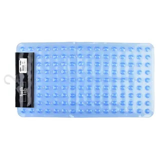 Badematte Kunststoff ZAC 37x69 cm Hellblau 1 Stk. - Blau