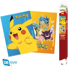 GB Eye Pokemon Set 2 Chibi Posters Personnages colorÈs (52x38), Weiteres Gaming Zubehör, Mehrfarbig