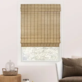 CHICOLOGY Bambus-Romrollos – Kundenfavorite Lichtfilterrollos für Fenster, Premium-Qualität, ideal für Zuhause, Hirschbraun, 78,7 cm B x 162,6 cm H