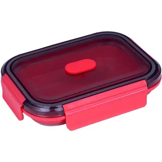 LURCH Frischhaltedose eckig pink 3,2 - 7,2 cm 0,8 l