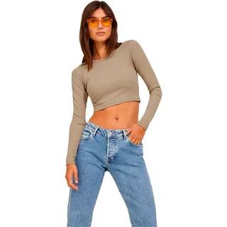 Jack & Jones Feline Rib Langarm-oberteil XS Frau XS