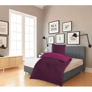 KiNZLER Wendebettwäsche »Wendebettwäsche Mikrofaser Flanell Bettwäsche "Cashmere Touch"« 2 tlg. tlg. Besonders weich