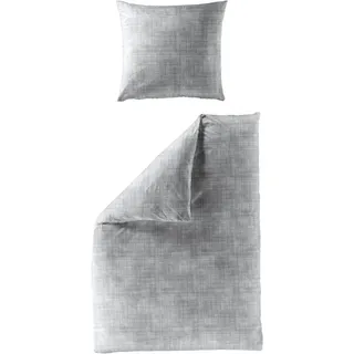 BIERBAUM 4172 Mako-Satin grau 135 x 200 cm + 80 x 80 cm