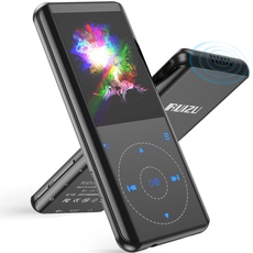 64GB MP3 Player Bluetooth 5.3, HiFi Musik Lossless Sound, Metallgehäuse Built-in HD Speaker,Touch-Taste, Lautsprecher,Voice Recorder für Sport, Laufen, erweiterbar bis zu 128GB (64G Schwarz)
