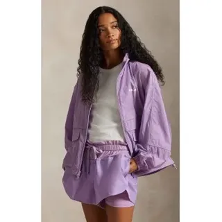 Polo Ralph Lauren für Damen. 211A93244002 Fliederfarbene Windjacke mit fliederfarbener Überlappungsschicht (XS), Lässig, Sportlich, Recycelt