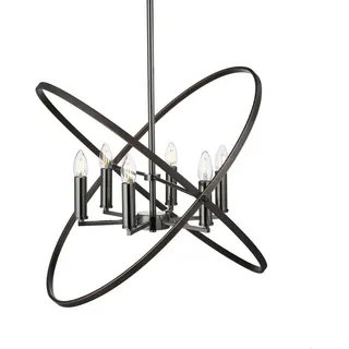 Hängeleuchte , Braun, Schwarz , Metall , 150 cm , höhenverstellbar , Lampen & Leuchten, Leuchtenserien