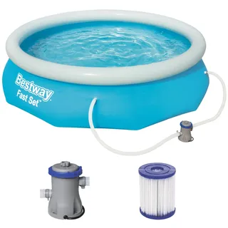 BESTWAY Fast Set Pool Set 305 x 76 cm inkl. Filterpumpe