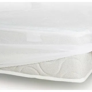 ROUPILLON Home Passion Matratzenschoner, 100% Baumwolle, Molton, 160 x 200 + 25 cm