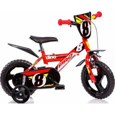 Bild Dino Kinderfahrrad »Mountainbike 12 Zoll«, 1 Gang, mit Stützrädern, Frontschild und coolen Schutzblechen, rot