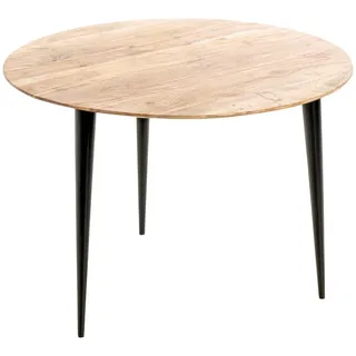 Haku-Möbel Beistelltisch Schwarz Akazie 65 x 46 cm