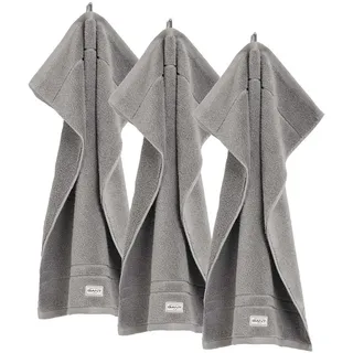 GANT Gästetuch Premium Towel Handtuch 30 x 50 cm grau