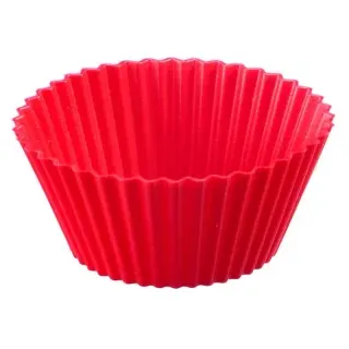 WESTMARK Silikon Muffinformen, rot, Mit Antihaft-Effekt, 1 Packung = 6 Stück