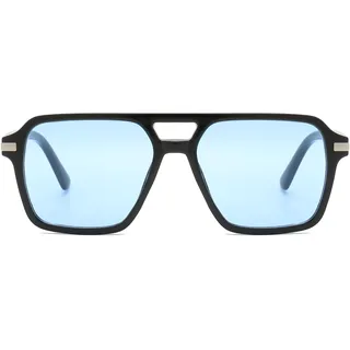 Long Keeper Retro Eckige Sonnenbrille Pilotenbrille Herren Damen Klassische Piloten Sonnenbrille Vintage 70er Sonnenbrille Quadratisch Pilot Brille UV400 Schutz