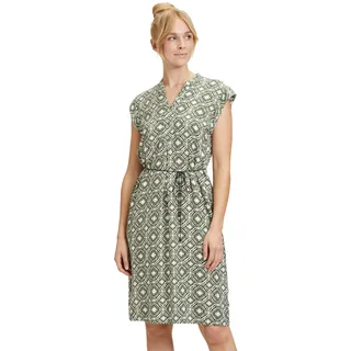 Cartoon Damen Sommerkleid ohne Arm Cream/Green,38