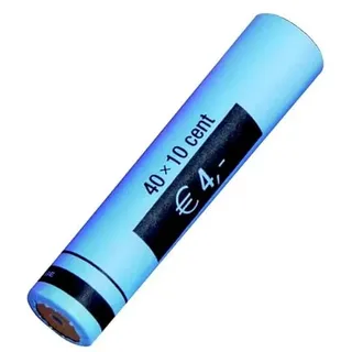 RESKAL 96 Münzröhren für 0,10 Euro-Münzen, Papier