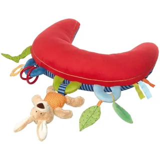 Sigikid 42153 Aktiv-Spielhörnchen Baby Activity PlayQ Mädchen und Jungen Babyspielzeug empfohlen ab 3 Monaten mehrfarbig, Polyester, 37 x 36 x 9 cm