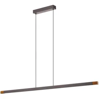 EGLO Lisciana 1-flg. 126 cm rund Aluminium/Holz Grau