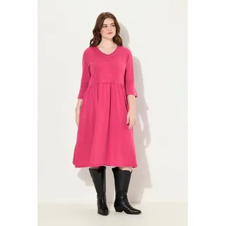 Ulla Popken Midikleid A-Linie Blau 54/56