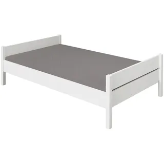 Paidi Bett , Weiß , Holzwerkstoff , Höhe ca. 15 cm , 120x200 cm , Blauer Engel, Goldenes M , Schlafzimmer, Betten, Einzelbetten