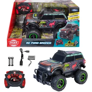 Dickie Toys - RC Monstertruck Ford Bronco (29 cm) - ferngesteuertes Auto ab 6 Jahre mit Licht, 10 km/h, Auto-Spielzeug für Kinder mit 2,4 GHz Fernbedienung, inklusive Batterien