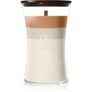 Woodwick Trilogy Café Macchiato Duftkerze mit Holzdocht 610 g