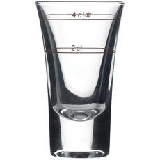 Bild Dublino Shotglas, Stamper, 57ml, mit Füllstrich bei 2cl + 4cl, Glas, transparent, 6 Stück
