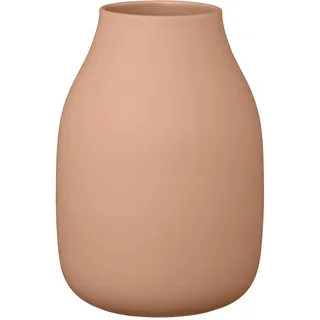 blomus Vase -COLORA- | Keramik | Amber Brown | Größe L | H 20 cm x B 14 cm x T 14 cm