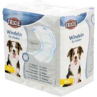 Trixie Rüdenwindeln Hundewindel 12 Stück Weiß M-L