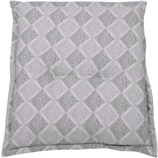 Gartenhockerauflage , Grau , Textil , Raute , Füllung: Schaumstoff, Vlies,Schaumstoff, Vlies , quadratisch , 50x6x50 cm , pflegeleicht , Heimtextilien, Wohntextilien, Sitzkissen