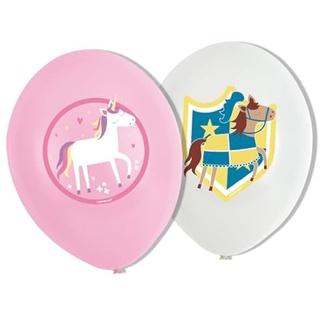 amscan 6 Luftballons Prinzessin & Einhorn