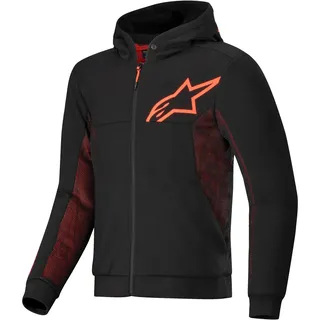 Alpinestars Chrome Air Sport Hoodie Schwarz / Rot-Fluo XL