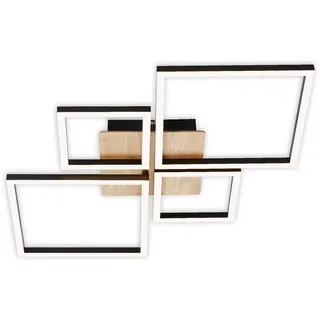 Briloner FRAME 1 LED quadratisch schwarz 75 x 47 x 7,3 cm