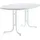 Klapptisch 140 x 90 x 72 cm weiß/marmordekor weiß