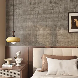 Livelynine Tapete Selbstklebend Betonoptik Bronze Gold 40CMx5M Abwaschbare Tapete Schlafzimmer Badezimmer Industrial Folie für Möbel Gold Küchenschränke Folie Arbeitsplatte Küche Klebefolie Möbel