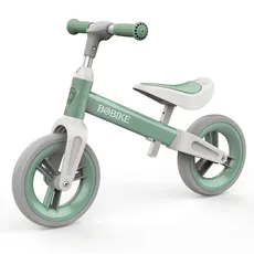MHCYLION Laufrad ab 1.5-4 Jahre bis zu 25 kg, Lenkrad und Sattel höhenverstellbar, Lenkradschloss, Ultraleicht Kinderlaufrad Balance Fahrrad für Jungen Mädchen(Grün)