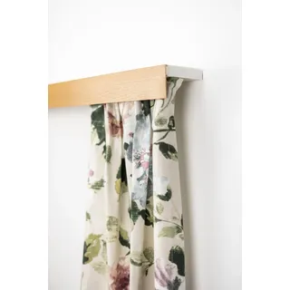 GARESA Gardinenschiene »Kunststoffschiene mit Blende« 1 läufig-läufig Wunschmaßlänge Deckenmontage, verlängerbar, einfache Montage, schlicht, braun