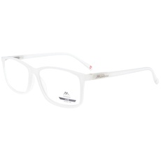 Montana Eyewear Schicke Lesebrille / -hilfe MR62 mit Federscharnier aus Kunststoff in Weiß Glanz + 2,50 dpt