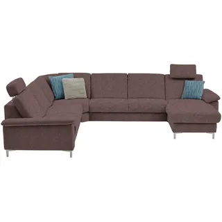 Dieter Knoll Wohnlandschaft , Braun , Textil , Uni , U-Form , 333x265 cm , Goldenes M , Typenauswahl, Fußauswahl, Stoffauswahl, Sitzqualitäten, seitenverkehrt erhältlich, Bettfunktion erhältlich, Hocker erhältlich, Rückenfutter, individuell planbar , Wohnzimmer, Sofas & Couches, Wohnlandschaften, Wohnlandschaften in U-Form