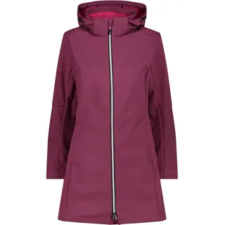CMP - Damen-Softshellparka mit abnehmbarer Kapuze, Amaranth-Fuchsia, D38