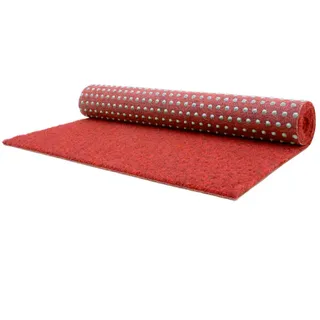 Rasenteppich , Rot , Textil , Uni , rechteckig , 133x250 cm , Made in Eu , beliebig kürzbar, in verschiedenen Größen erhältlich, UV-beständig, pflegeleicht, strapazierfähig, leicht zusammenrollbar , Teppiche und Böden, Terrassenböden & Balkonböden, Kunstrasen