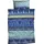 Indi ornamental Blau 240 x 220 cm + 2 x 40 x 80 cm