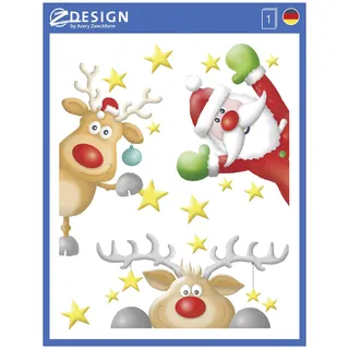 Avery Zweckform Fensterdeko weihnachtlich ablösbar, (Weihnachtsmann)
