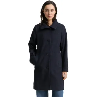 Tom Tailor Damen Wollmantel mit Stehkragen