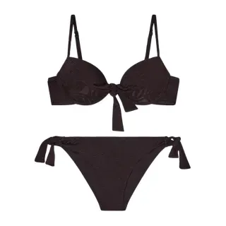 Emporio Armani für Damen. EW000785_AF20241 Bikini Jacquard-Muster braun (XL), Strandbekleidung, Polyester