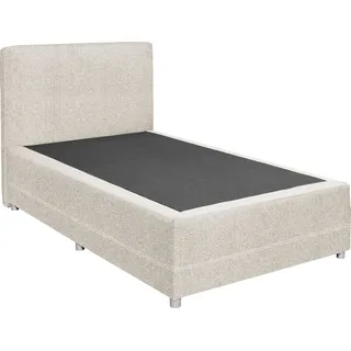 ed exciting design Boxspringbett »Luanda«, wahlweise mit Matratze und Topper, beige