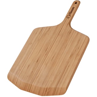 Chef Pomodoro Pizzaschieber – Pizzaschaufel – Pizzaheber aus Bambus – Pizzaschieber Holz – Pizzaschaufel Holz – Geeignet als Servierplatte oder Käseplatte (30,5 cm)