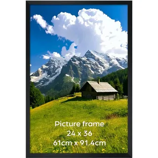 Ditwis Schwarz Aluminium 60x90cm Bilderrahmen