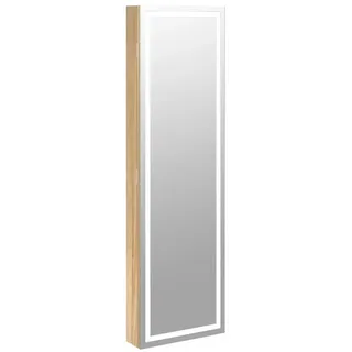 vidaXL Spiegel-Schmuckschrank mit LED-Beleuchtung Wandmontage