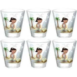 LEONARDO Gläser-Set »Dino BAMBINI AVVENTURA« 215 ml, 6-teilig, bunt